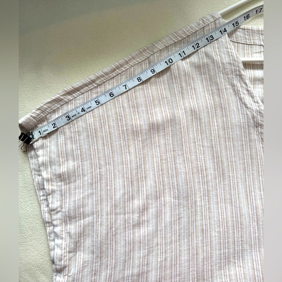 Tie Front Cap Sleeve Linen Top XXXL (22) NWT - Picture 5 of 13